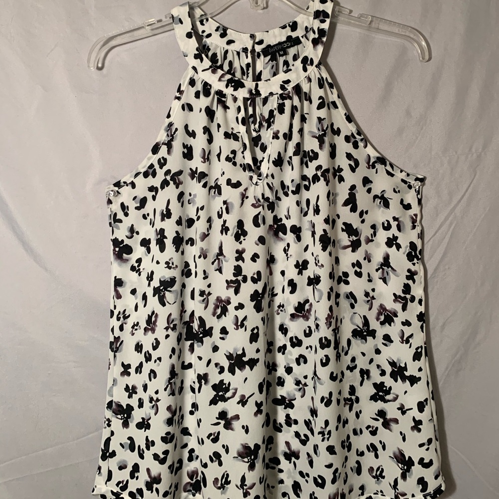 Keyhole halter blouse